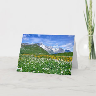 Carte Montagnes   Swiss Alps Valley Spring