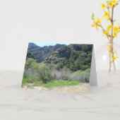 Carte Montagnes vertes (Fleur jaune)