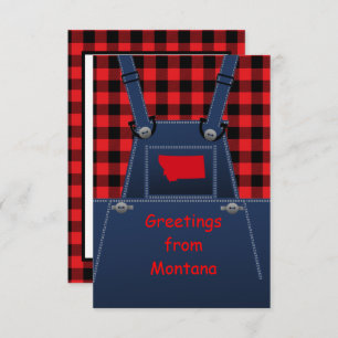 Carte Montana Overalls Buffalo Plaid Grey