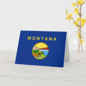 Carte Montanan Flag, Flag of Montana (Fleur jaune)