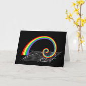 Carte Montée de l'arc-en-ciel de la spirale de Fibonacci (Fleur jaune)