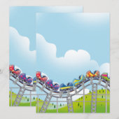 Carte Montée de manège à sensations (Devant / Derrière)