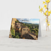 Carte Montepulciano, Toscane, Italie (Fleur jaune)
