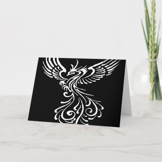 Carte Monter De La Phoenix Phoenix Illustration Blanche (Devant)
