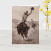 Carte Monter un taureau | Elling William Gollings (Fleur jaune)