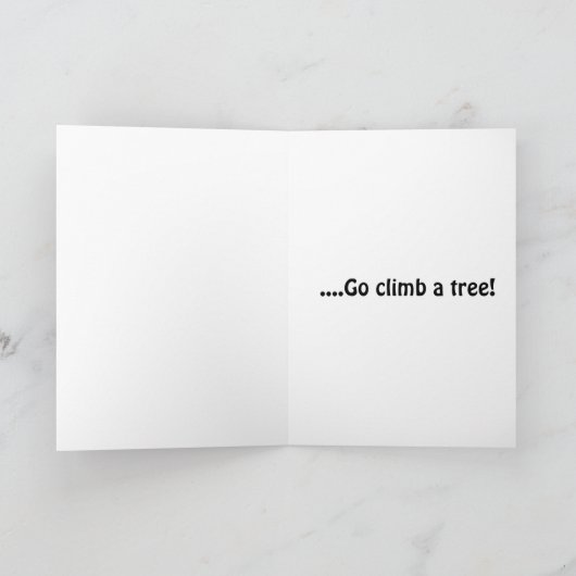 Carte Montez en haut d'un arboriste (Intérieur)