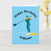 Carte Montez le pédalo (Fleur jaune)