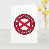 Carte Montgomery Alabama (Fleur jaune)