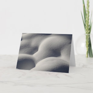 Carte Monticules de neige scintillante, nature abstraite