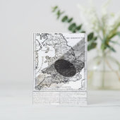 Carte montrant le passage de l'ombre de la lune (Debout devant)