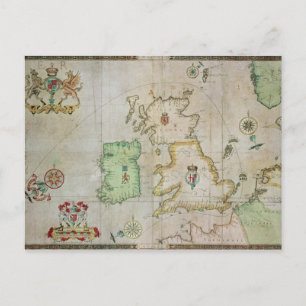 Carte montrant l'itinéraire de la flotte Armada