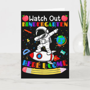 Carte Montre drôle Attention Maternelle J'arrive Astrona