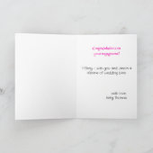 Carte Montrer Fiançailles Anneau Afrique-Amérique Saluta (Intérieur)