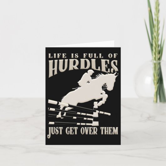 Carte Montrer Saut Cheval cavalier équitation équitation (Devant)