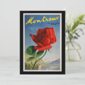 Carte Montreux Suisse, Poster Vintage voyage, (Debout devant)