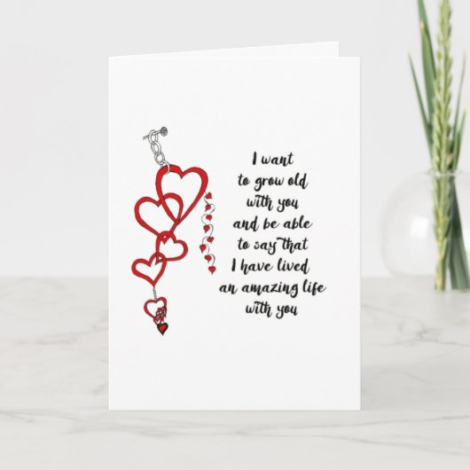 CARTE MONTREZ-VOUS TOUS MON AMOUR *CÉLÉBRER NOTRE ANNIVE (Devant)