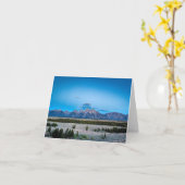Carte Monts Teton À Daybreak (Fleur jaune)