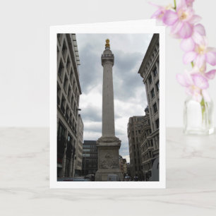 Carte Monument au grand incendie de Londres, Angleterre,
