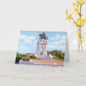 Carte Monument de Houston le Texas Sam Houston (Fleur jaune)