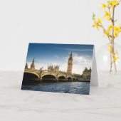 Carte Monuments | Big Ben, London England (Fleur jaune)
