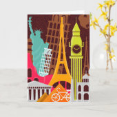 Carte Monuments internationaux (Fleur jaune)