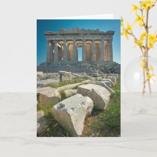 Carte Monuments | Parthenon Athens, Greece (Fleur jaune)