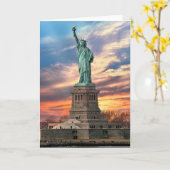 Carte Monuments | The Statue of Liberty (Fleur jaune)