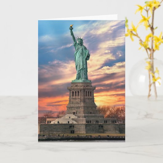 Carte Monuments | The Statue of Liberty (Fleur jaune)