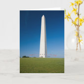 Carte Monuments | Washington Monument with Flags (Fleur jaune)