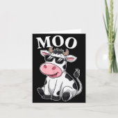 Carte Moo Cow - Funny Farmer Cow For Men Women Kids Boys (Devant)
