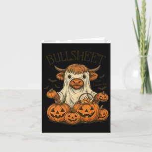 Carte Moo... Je Veux Dire Boo Tôle Vache Fantôme Hallowe