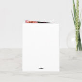 Carte Moody Elegant Rose | Bouquet floral | MERCI (Dos)