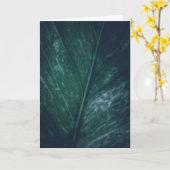 Carte Moody foncé Design floral feuille (Fleur jaune)