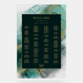 Carte Moody Ink Emerald Gold Seating ID988 (Recto)