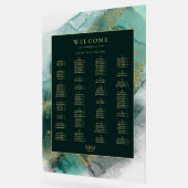 Carte Moody Ink Emerald Gold Seating ID988 (Angle)