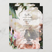 Carte Moody moderne classe sombre automne mariage d'hive (Devant / Derrière)