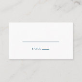 Carte Moody Ocean Watercolor Mariage plat Place (Devant)