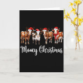 Carte Mooey Christmas Cowgirl Xmas Funny Western Christm (Fleur jaune)