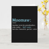 Carte Moomaw_ Définition amusante Nom - Autre terme (Fleur jaune)