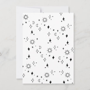 Carte Moon And Stars Note