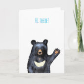 Carte Moon Bear 'hi here' (Devant)
