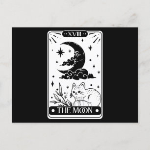 Carte Moon Tarot et chat mignon