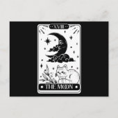 Carte Moon Tarot et chat mignon (Devant)