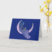 Carte Moon WitchChild Pagan Wicca Art (Fleur jaune)