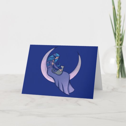 Carte Moon WitchChild Pagan Wicca Art (Devant)