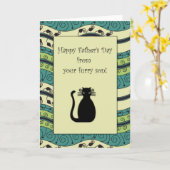 Carte . : : MoonDreams : :. Chat noir de fête des pères (Fleur jaune)