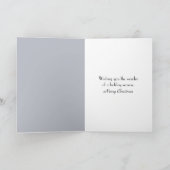 Carte Moonlight Christmas Footprints In a Snowy Forest (Intérieur)