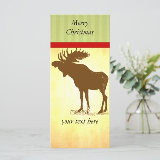 Carte Moose Christmas (Debout devant)