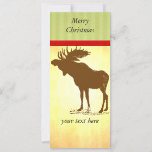 Carte Moose Christmas