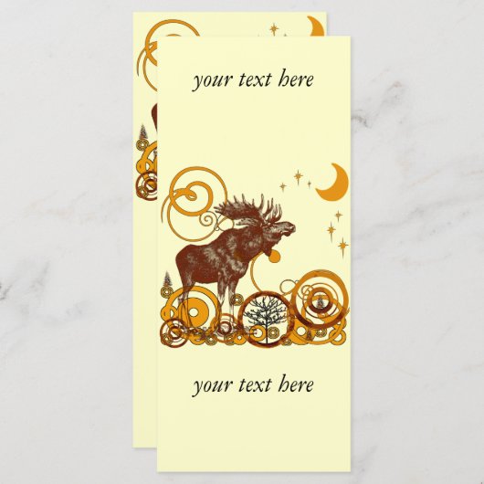 Carte Moose Christmas (Devant / Derrière)